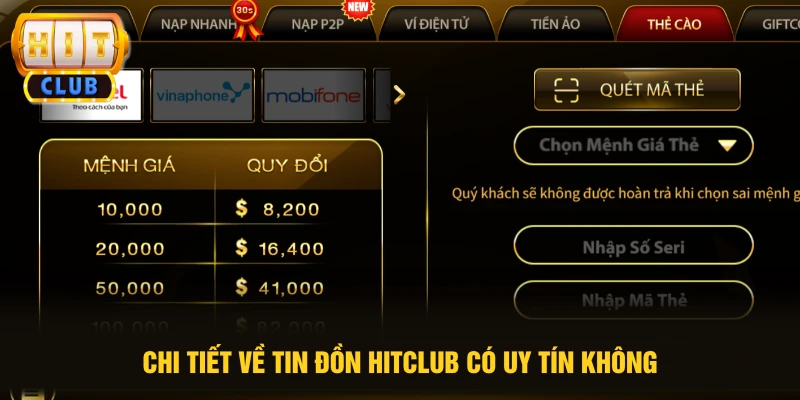 Chi tiết về tin đồn HITCLUB có uy tín không