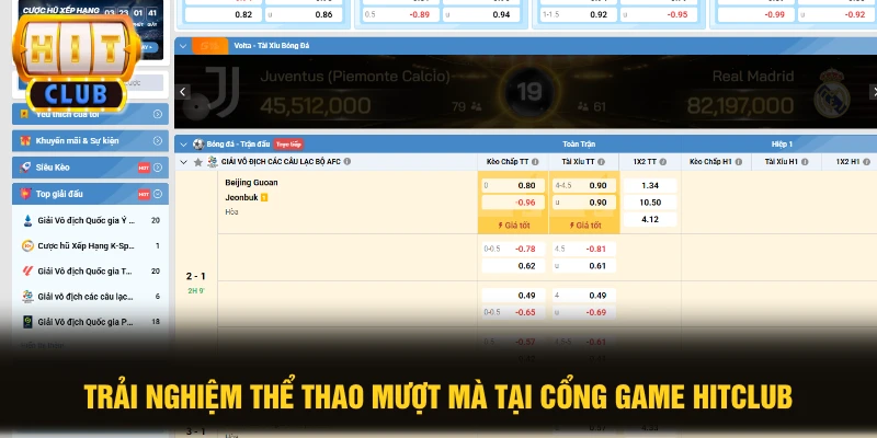 Thể Thao HITCLUB: 3 Ưu Điểm Vượt Trội Thu Hút Người Chơi 1 Trải nghiệm thể thao mượt mà tại cổng game HITCLUB